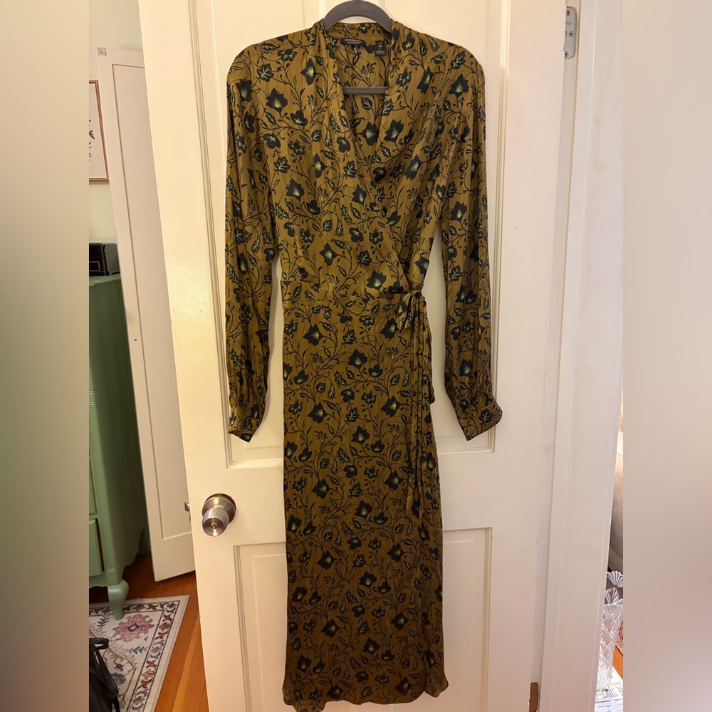 Scotch & Soda Black Floral Wrap Dress